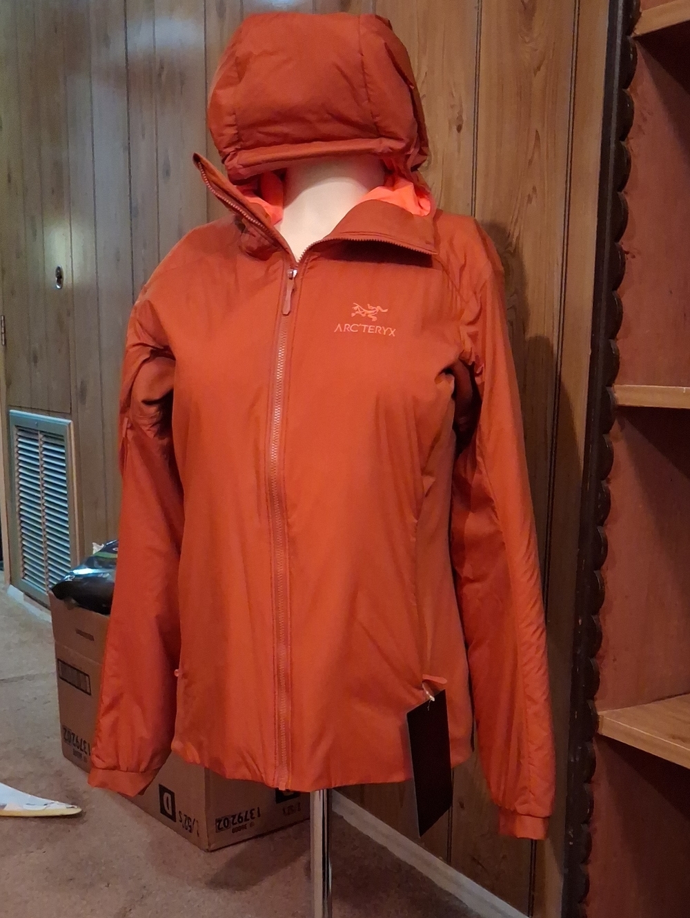 Arc'teryx Women's Orange Hooded Ski Jacket